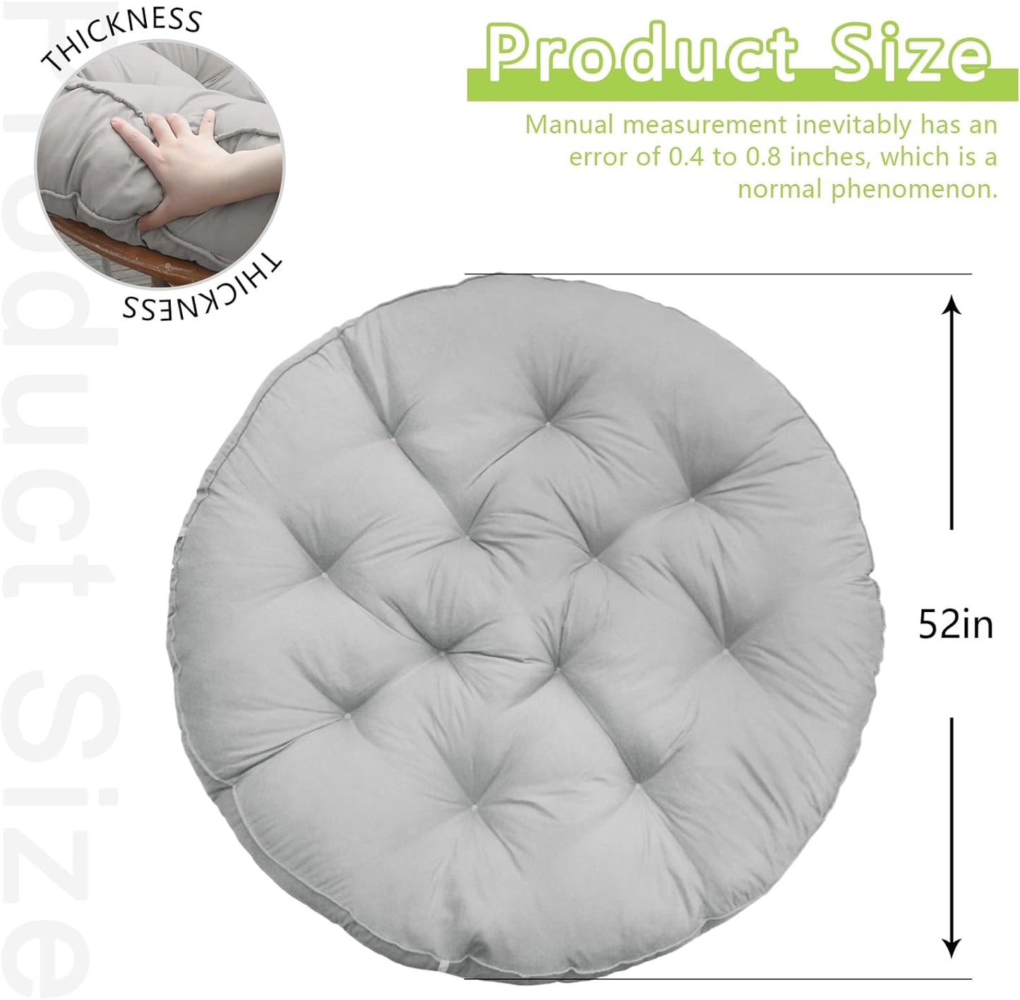 Cavina Luxury Round Overstuffed  Nesting Chair Cushion