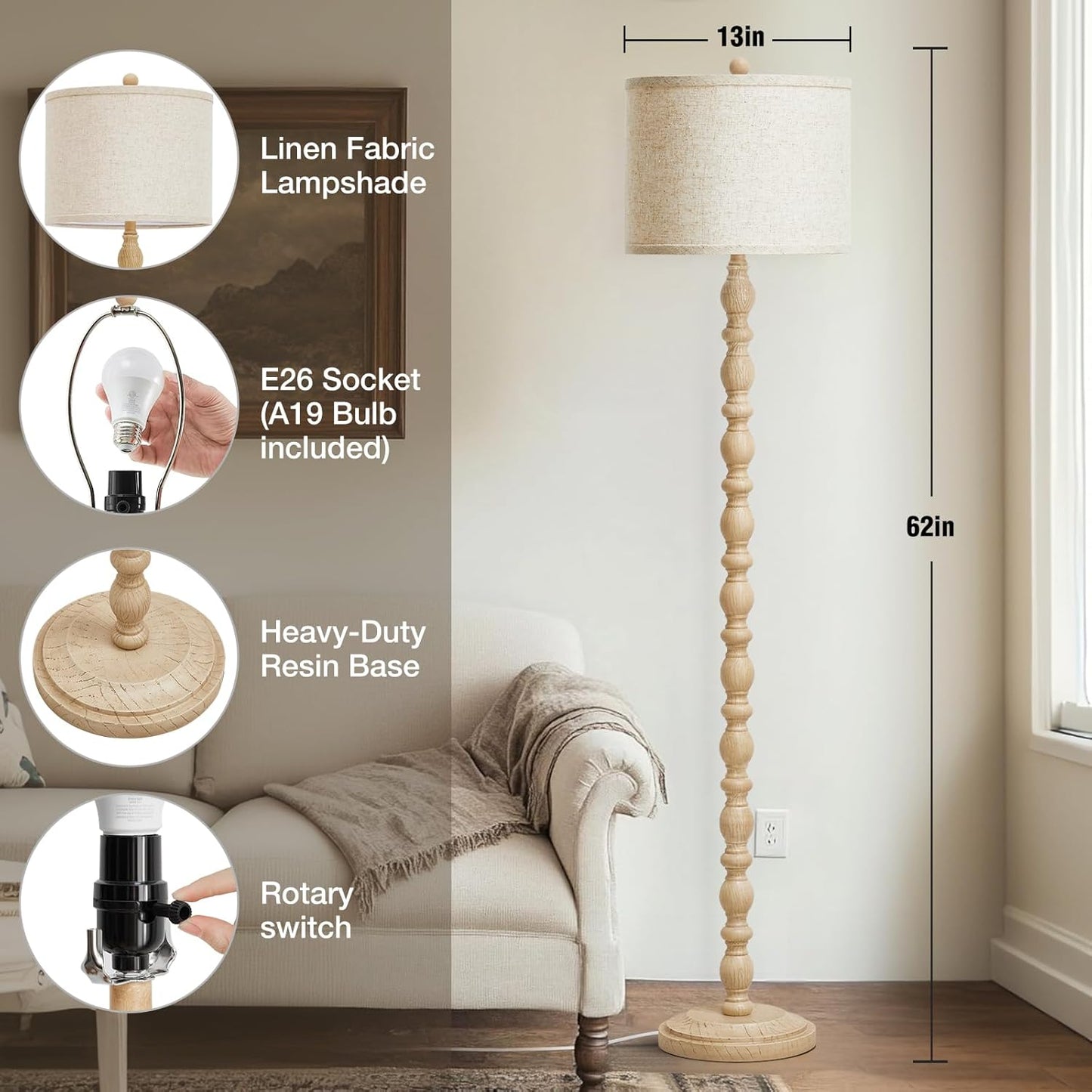 Cavina Floor Lamps for Living Room