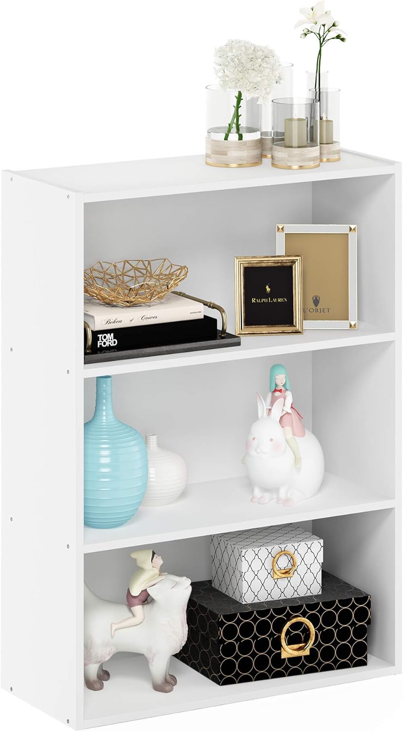 Cavina Book Shelf, 3-Tier, Storage Shelves Bookcase