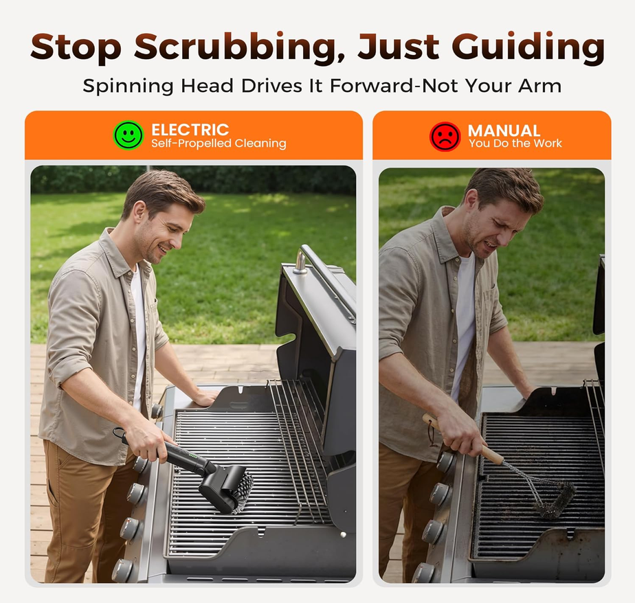 CAVINA Electric BBQ Grill Brush