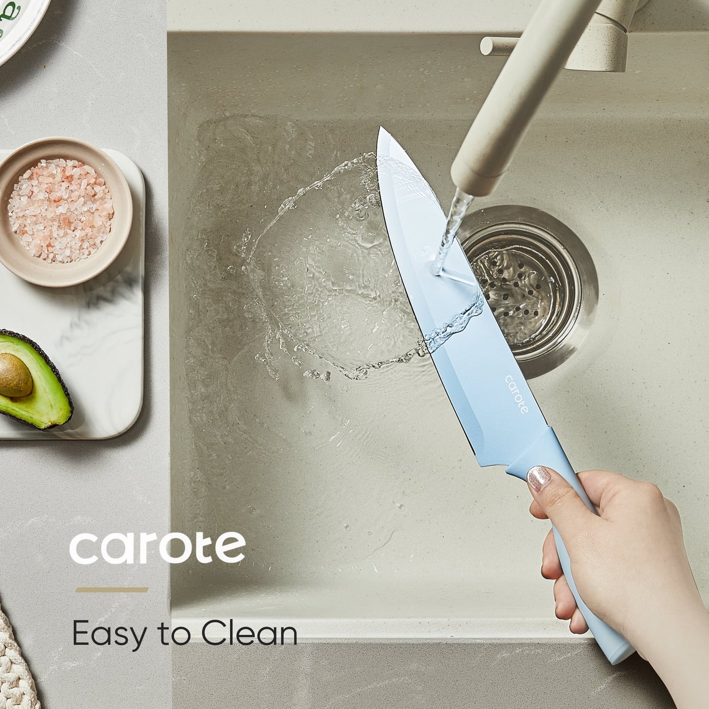 Cavina Essential Kitchen Ceramic-Coated Knife Set
